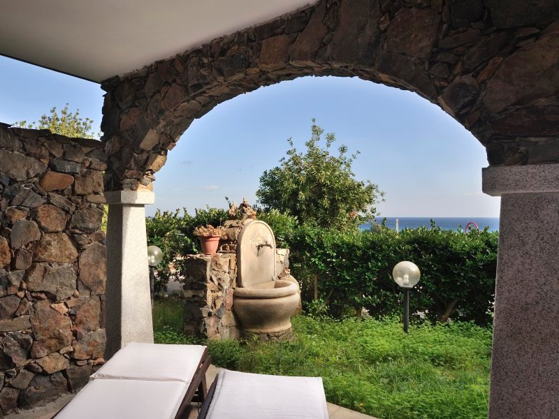 Blick über das Meer der Costa Rei Blick über das Meer der Costa Rei