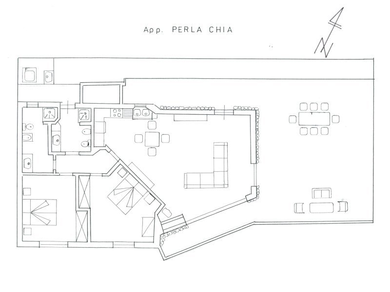Grundriss App. Perla Chia Grundriss App. Perla Chia