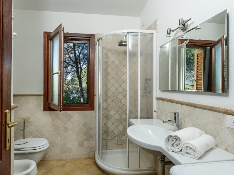 Bad mit Dusche und Gartenblick, Casa Laguna Bad mit Dusche und Gartenblick, Casa Laguna