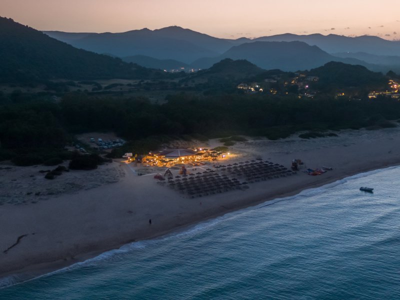 Tamatete bei Nacht, Cala Sinzias Tamatete bei Nacht, Cala Sinzias