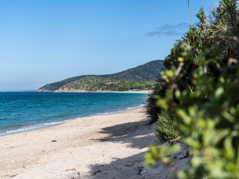 Strand Baccu Mandara, 300 Meter vom Haus entfernt Strand Baccu Mandara, 300 Meter vom Haus entfernt