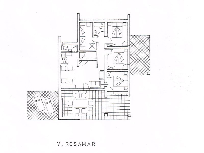 Grundriss Villa Rosamar