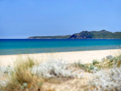 Strand vor dem Haus, Torre Salinas