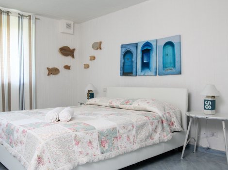 Schlafzimmer 3 mit Doppelbett im UG