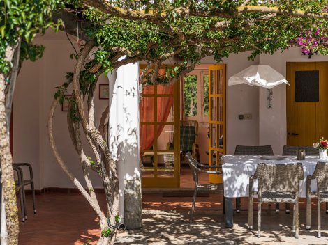 Eingang zum Haus vom Innenhof